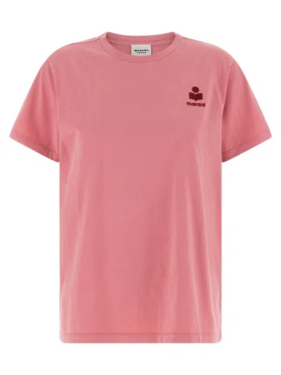 Isabel Marant Pink Crew Neck Logo T-shirt