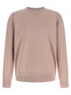 Isabel Marant Crew Neck Sweatshirt Featuring Ribbed Cuffs In Pink
