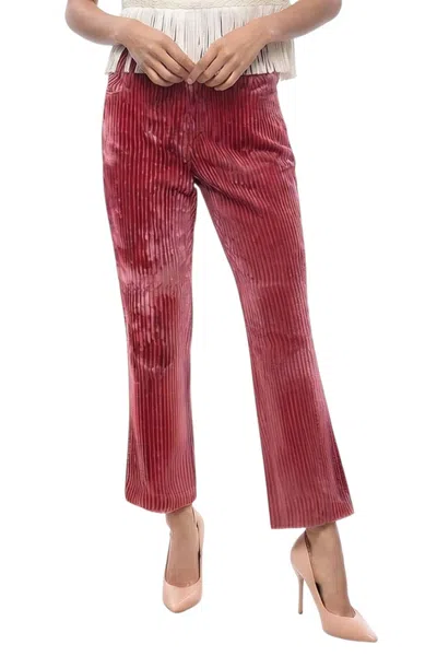 Isabel Marant Pink Flared Flat Front Pants