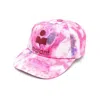 Isabel Marant Marbled-print Logo Cap In Pink