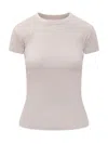 Isabel Marant Pink Solid Crew Neck T-shirt In Pink