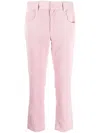 Shop Isabel Marant Pink Tilorsya Corduroy Straight Trousers
