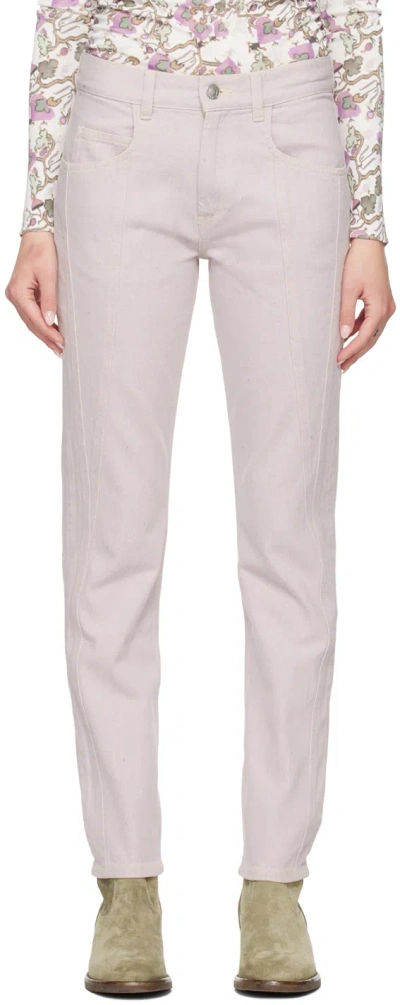 Isabel Marant Vikira Straight-leg Trousers In Pi Pale Pink