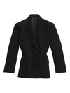 Isabel Marant Pinstripe Blazer In Black