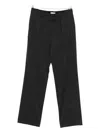 Isabel Marant Pinstripe Pleated Trousers In Black