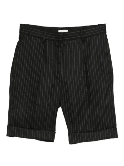 Isabel Marant Pinstripe Shorts In Black