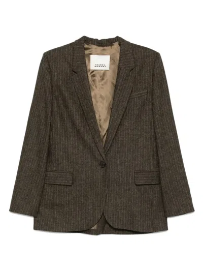 ISABEL MARANT ISABEL MARANT PINSTRIPE SINGLE-BREASTED BLAZER