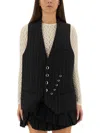 Isabel Marant Weste Mit Nadelstreifen In Black