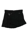 Isabel Marant Pinstriped Miniskirt In Black