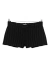 Isabel Marant Pinstriped Shorts In Black