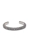 Isabel Marant Glass Crystal-embellished Cuff Bracelet In 银色