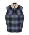 Isabel Marant Vest Sleeveless Zippered Check Motif In Black