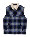 Isabel Marant Vest Sleeveless Zippered Check Motif In Black