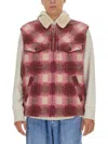 ISABEL MARANT PLAID CHECKED ZIP-UP GILET