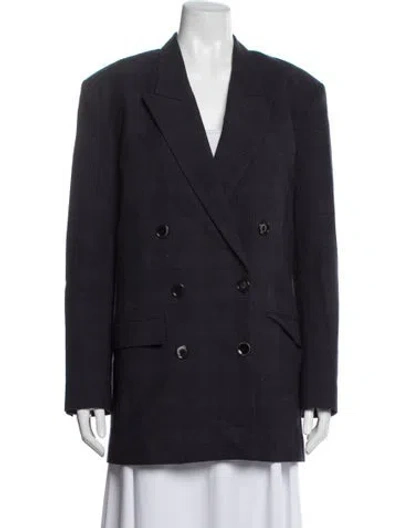 Pre-owned Isabel Marant Plaid Print Blazer In Blue