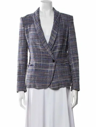 Pre-owned Isabel Marant Plaid Print Blazer In Blue