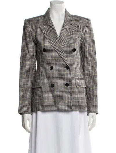 Pre-owned Isabel Marant Plaid Print Blazer In Neutral