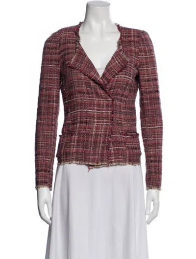 Pre-owned Isabel Marant Plaid Print Blazer In Pink