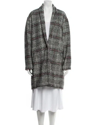 Pre-owned Isabel Marant Plaid Print Coat In Multi