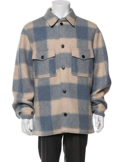 Pre-owned Isabel Marant Plaid Print Jacket In Blue