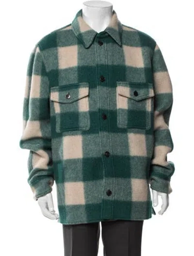 Pre-owned Isabel Marant Plaid Print Jacket In Green