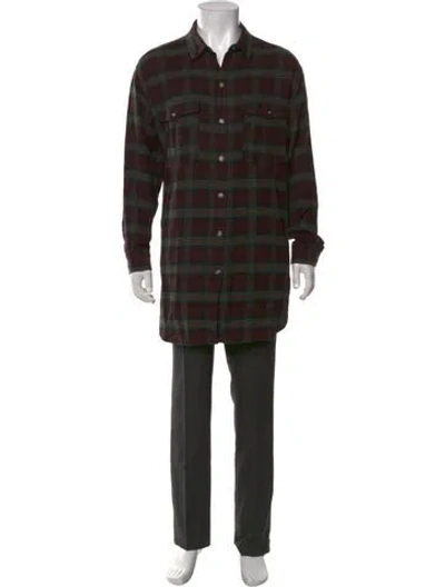Pre-owned Isabel Marant Plaid Print Long Sleeve Shirt In Multicolor