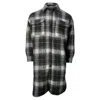 Isabel Marant Plaid Single-breasted Buttoned Shirt Coat In Multicolor Wool In Multi