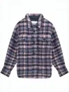Isabel Marant Plaid Textured Jacket With Relaxed Fit In Multi