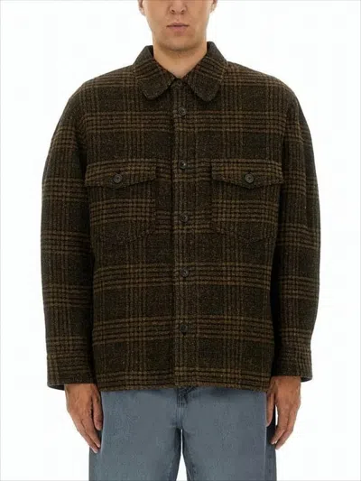 ISABEL MARANT PLAID WOOL JACKET WITH BOXY SILHOUETTE