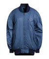Isabel Marant Plain Colour Bomber Jacket In Blue