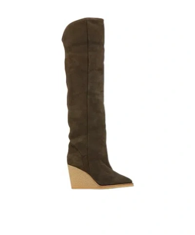Isabel Marant Plain Colour Boots In Brown