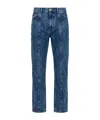 Isabel Marant Plain Colour Denim Trousers In Multi
