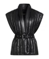 Isabel Marant Plain Colour Leather Jacket In Black