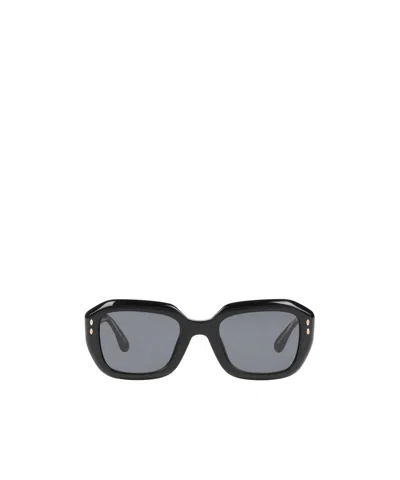 Isabel Marant Plain Colour Sunglasses In Black