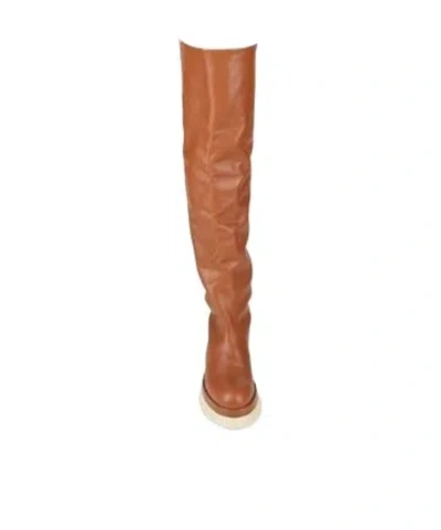 Isabel Marant Platform Leather Boots In Brown