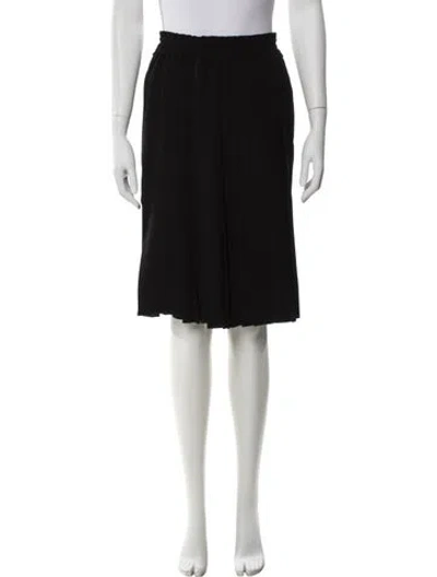 Pre-owned Isabel Marant Pleated Accents Knee-length Skirt In Black