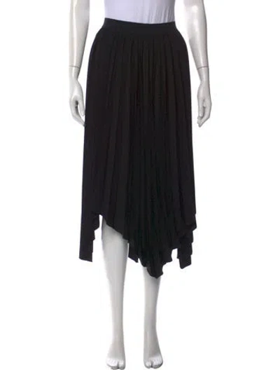 Pre-owned Isabel Marant Pleated Accents Midi Length Skirt W/ Tags In Black