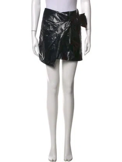 Pre-owned Isabel Marant Pleated Accents Mini Skirt In Black