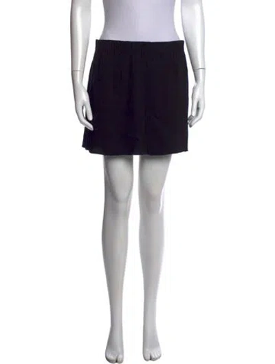 Pre-owned Isabel Marant Pleated Accents Mini Skirt In Black