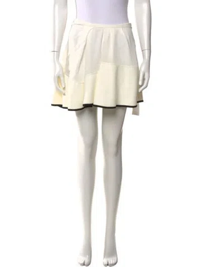 Pre-owned Isabel Marant Pleated Accents Mini Skirt In Neutrals