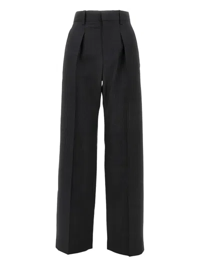 Isabel Marant Pleated-check Wool Trousers