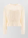 Isabel Marant Pleated Design Blouse With Keyhole