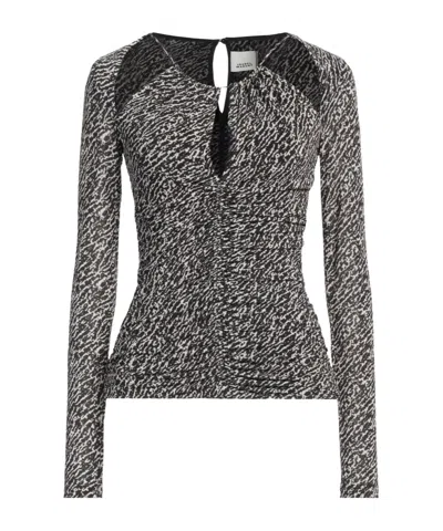 Isabel Marant Pleated Design Top In Multi