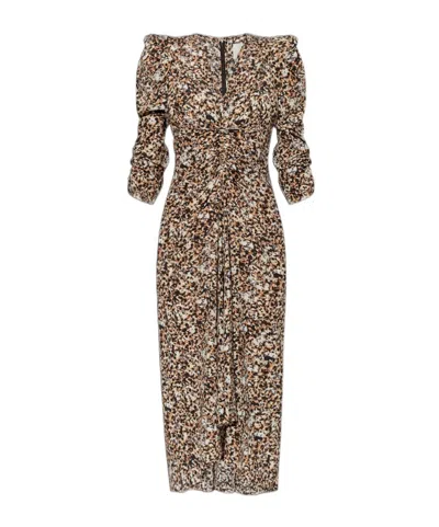 ISABEL MARANT ISABEL MARANT ALBINI V-NECK MIDI DRESS