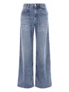 Isabel Marant High-waisted Straight Blue Jeans In Blue