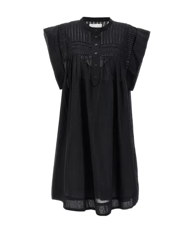 Isabel Marant Pleated Mid-length Dress In Black
