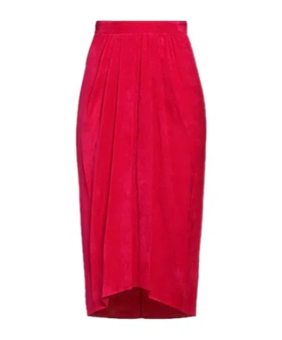 Isabel Marant Pleated Midi Skirt In Transparent
