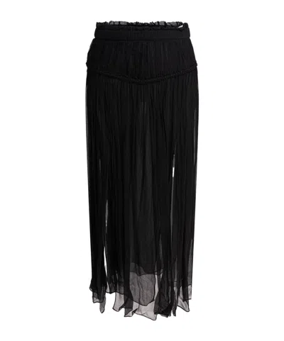 Isabel Marant Pleated Skirt In Black