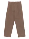 Isabel Marant Front Pleated Trousers And Pockets In Brown