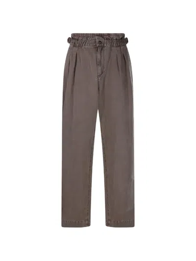 Isabel Marant Pleated Trousers In Brown